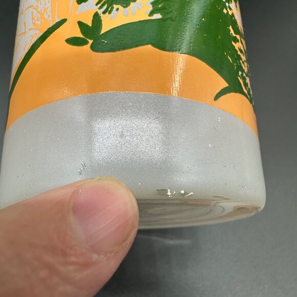 Vintage Blakely Oil Gas Arizona Cactus Frosted Highball Glasses Advertising - Picture 10 of 11